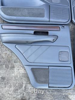 Range Rover P38 Genuine Set Of Vogue Black Door Cards Panels Front Rear 94-02