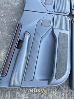 Range Rover P38 Genuine Set Of Vogue Black Door Cards Panels Front Rear 94-02