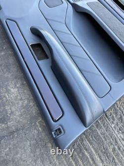 Range Rover P38 Genuine Set Of Vogue Black Door Cards Panels Front Rear 94-02