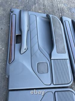 Range Rover P38 Genuine Set Of Vogue Black Door Cards Panels Front Rear 94-02