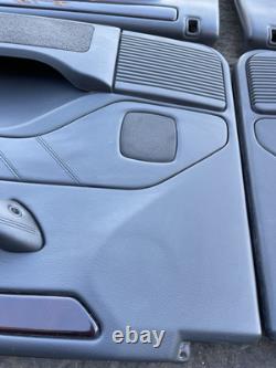 Range Rover P38 Genuine Set Of Vogue Black Door Cards Panels Front Rear 94-02