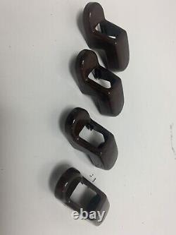 Range Rover P38 SEAT BELT BOLT COVERS WALNUT EFFECT