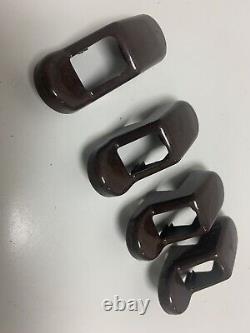 Range Rover P38 SEAT BELT BOLT COVERS WALNUT EFFECT