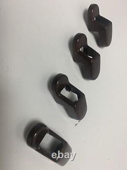 Range Rover P38 SEAT BELT BOLT COVERS WALNUT EFFECT