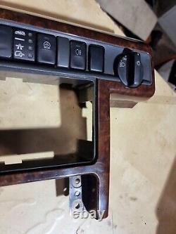 Range Rover P38 Sat Nav Wood Center Console Surround With Switches