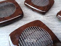 Range Rover P38 Small Speaker Grills Walnut