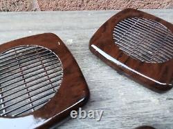 Range Rover P38 Small Speaker Grills Walnut