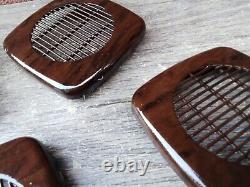 Range Rover P38 Small Speaker Grills Walnut