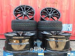 Range Rover Sport Vogue Discovery set 4 22 inch Alloy Wheels TYRES SPYDER BLACK
