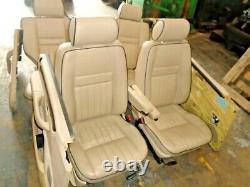 Range rover p38 cream leather manually operated seats and door cards