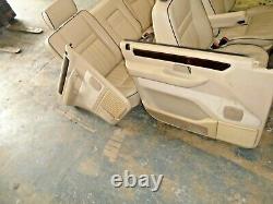 Range rover p38 cream leather manually operated seats and door cards