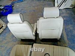 Range rover p38 cream leather manually operated seats and door cards