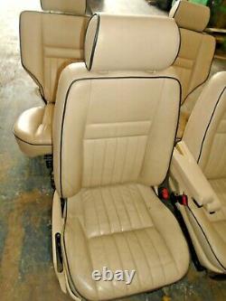 Range rover p38 cream leather manually operated seats and door cards