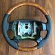 Range Rover P38 Steering Wheel In Walnut Finish And New Napa Leather