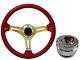 Red Gold Ts Steering Wheel + Quick Release Boss B30