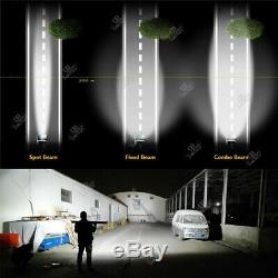 STRAIGHT Curved LED Light Bar 22 32inch Driving Fog Lamp Flood Spot Combo Beam