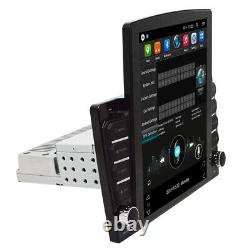 Single 1DIN 10.1'' Android8.1 Touch Screen Car Stereo Radio GPS Wifi Rotatable