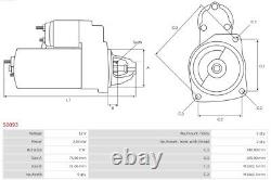 Starter As-pl S0093 For, Bmw, Land Rover, Opel, Vauxhall