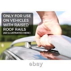 Steel Roof Bars for Landrover RANGE ROVER mk2 1994-2002 (Raised Roof Rails)