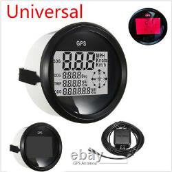 TRIP Meter GPS LCD Digital Speedometer Gauges 85mm 12/24V Car Truck Boat Yacht