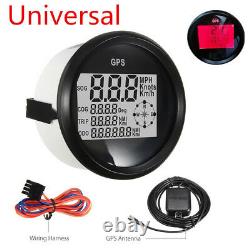 TRIP Meter GPS LCD Digital Speedometer Gauges 85mm 12/24V Car Truck Boat Yacht