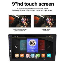 Touch Screen 9in 1Din Car Radio Stereo MP5 Player For Android IOS Mirror Link