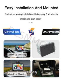 Touch Screen Dash Cam Car DVR Video Recorder Player For CarPlay Android Auto GPS