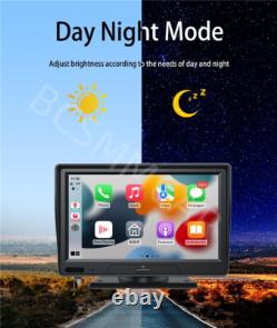 Touch Screen Dash Cam Car DVR Video Recorder Player For CarPlay Android Auto GPS