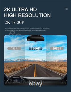 Touch Screen Dash Cam Car DVR Video Recorder Player For CarPlay Android Auto GPS
