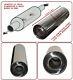 Universal T304 Stainless Steel Exhaust Performance Silencer 17x5x 52mm- Lrv