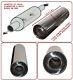 Universal T304 Stainless Steel Exhaust Performance Silencer 17x5x 58mm- Lrv
