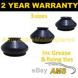 Universal Ball Joint Track Rod End Rubber Dust Cover Kit + Grease Fits All Cars