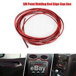 Universal Red Edge Gap Line Car Interior Accessories Molding Garnish 5M FK