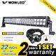 Wow 22 Inch 120w Cree Led Combo Work Light Bar Truck Boat Car 4wd + Wiring Kit